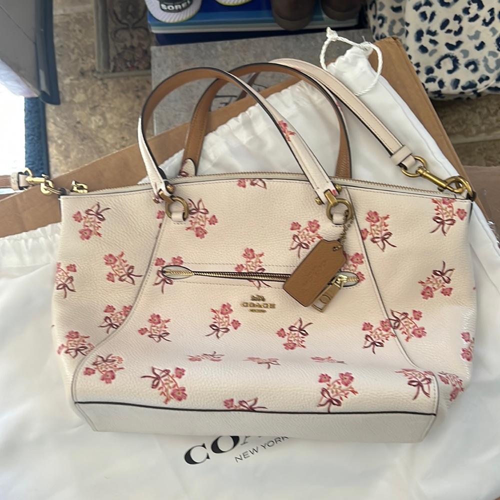 Coach floral purse